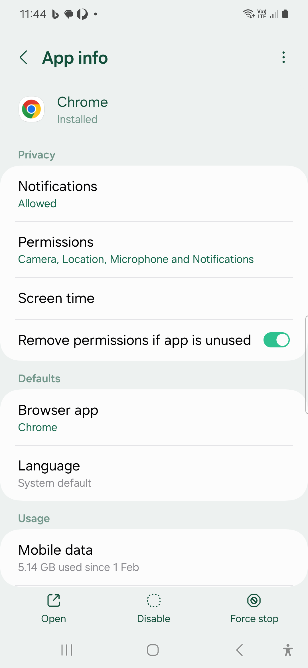 Android settings 1